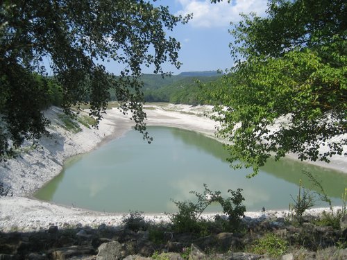 Пересохшее водохранилище